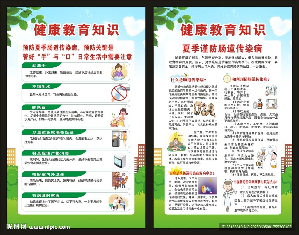 預(yù)防腸道傳染病知識展板