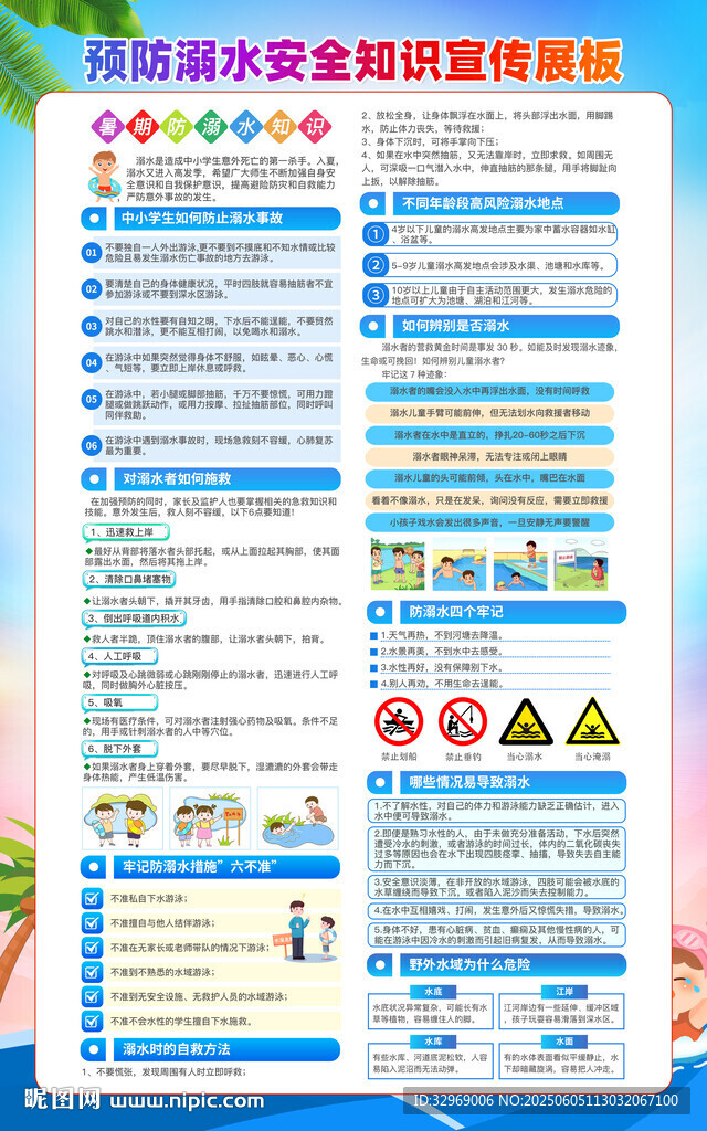 預(yù)防溺水宣傳海報(bào)
