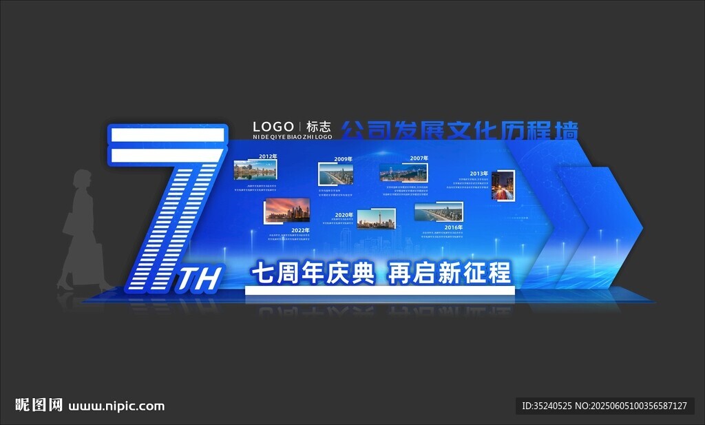 美陳設(shè)計 歷程墻