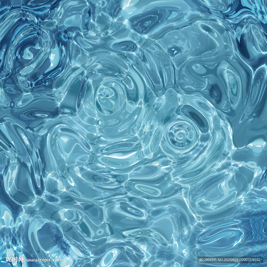 藍(lán)色水波紋理背景圖