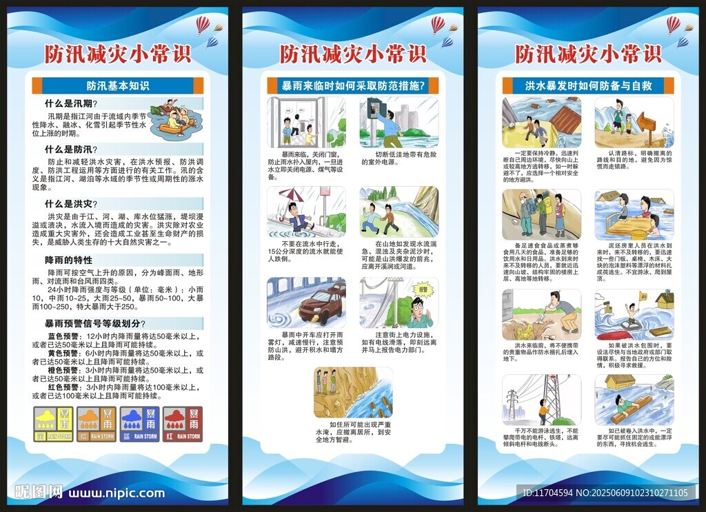 防汛知識(shí)展架