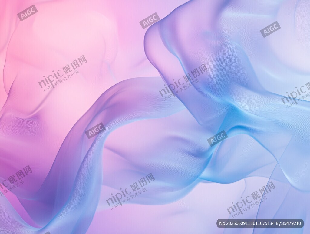 夢幻漸變飄帶背景圖