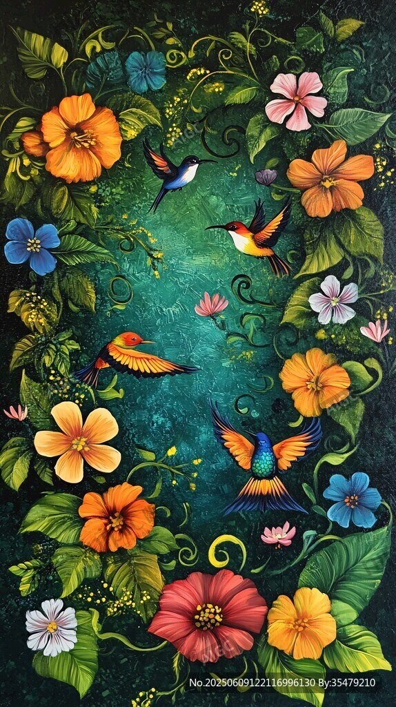 花鳥繪景 夢幻絢麗自然之美