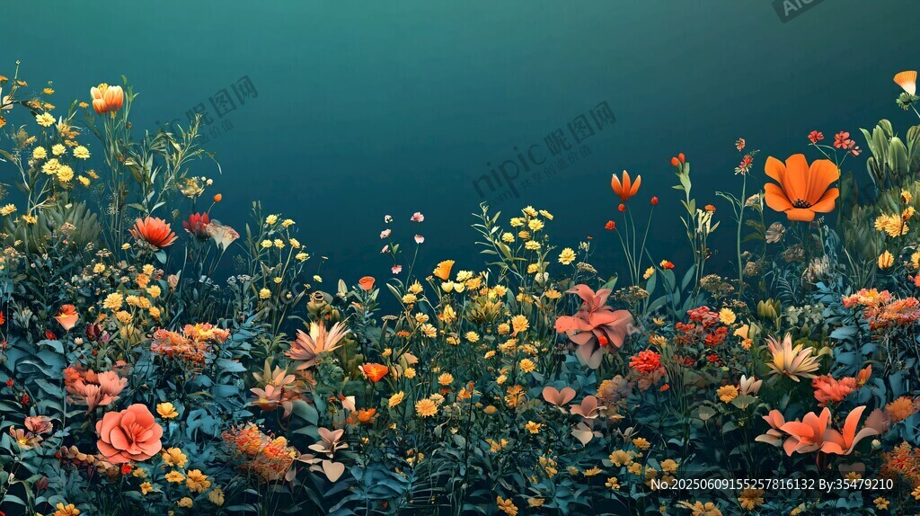 海底夢幻花卉景觀
