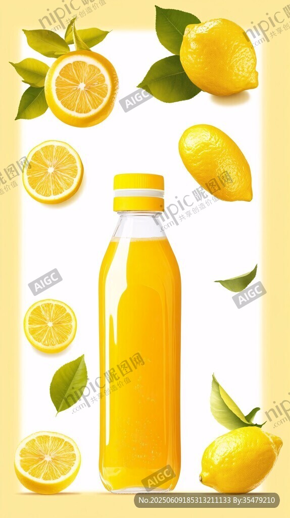 瓶裝檸檬汁與新鮮檸檬