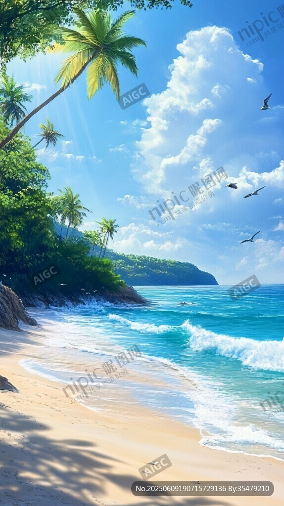 夢幻熱帶海灘風(fēng)光美景