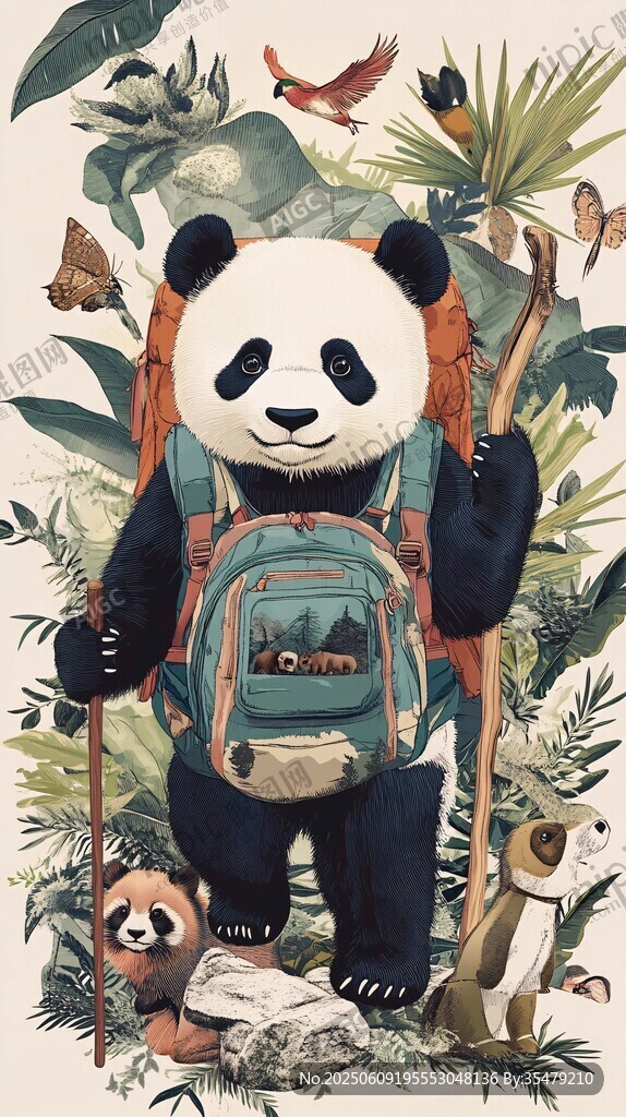 背包熊貓的叢林探險之旅