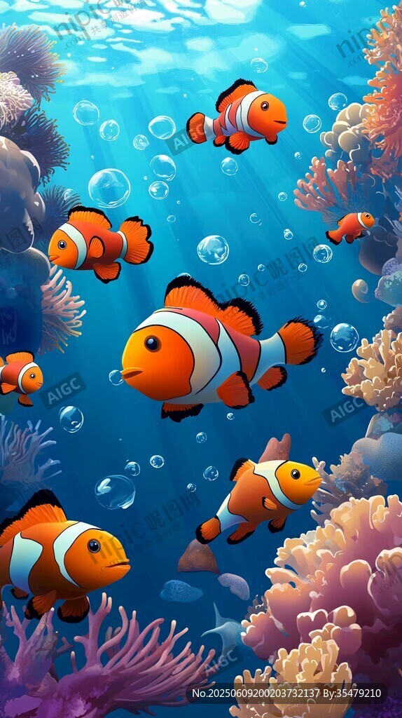 海底小丑魚的夢幻世界