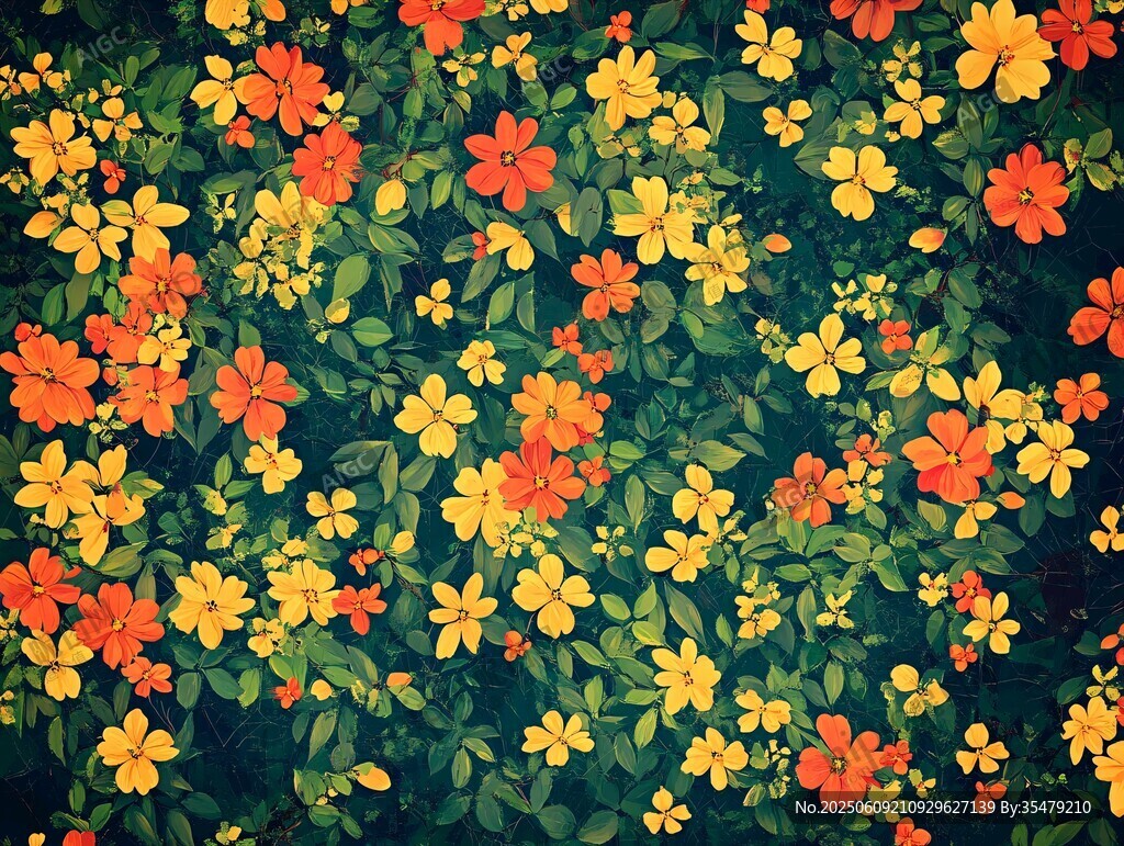 繽紛繁花背景圖