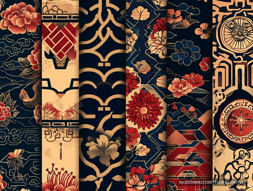中式傳統(tǒng)花紋圖案集錦