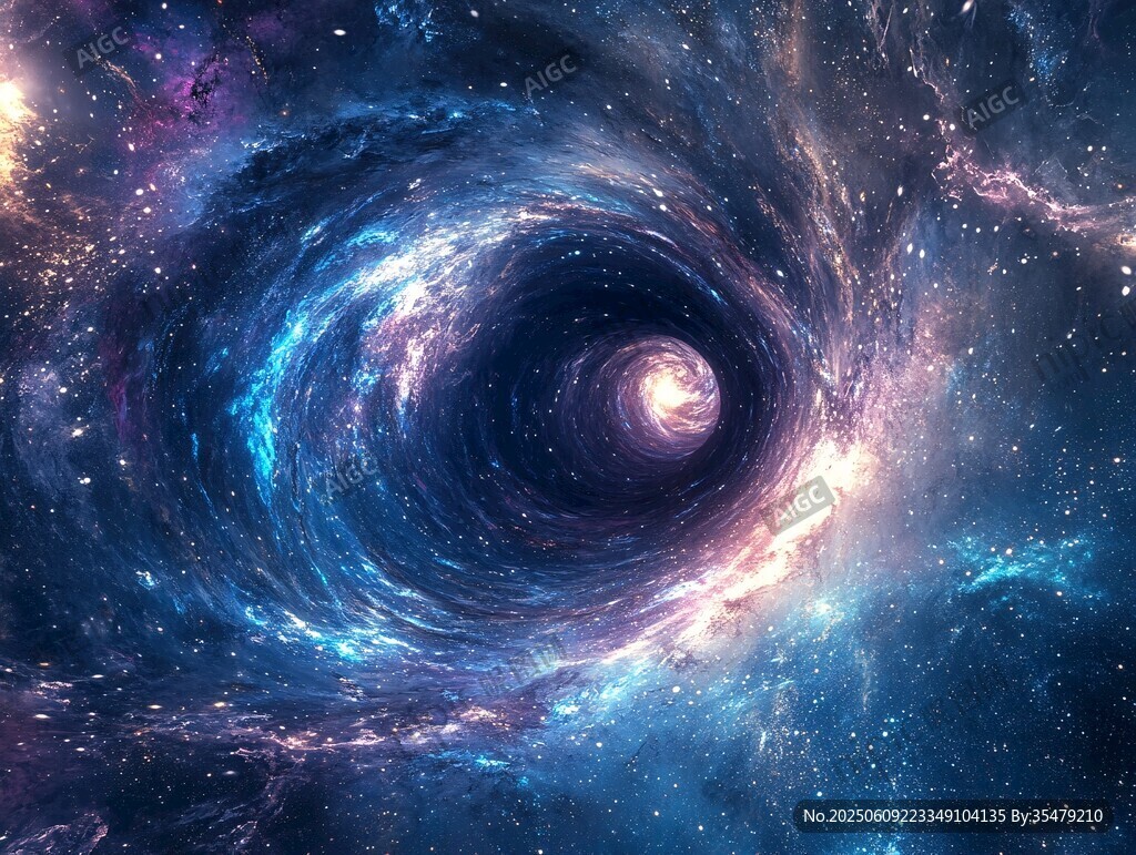 神秘宇宙漩渦星空?qǐng)D景