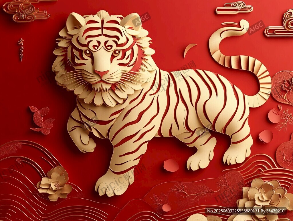 瑞虎賀歲 中式祥瑞裝飾