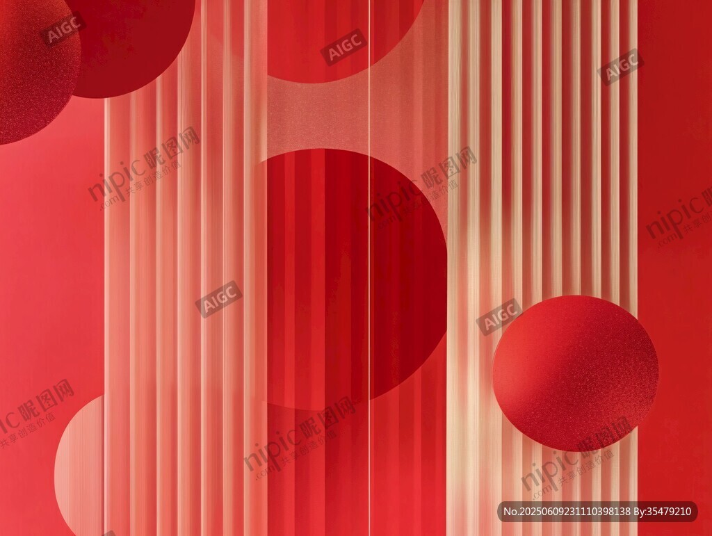 紅色幾何抽象藝術(shù)背景圖