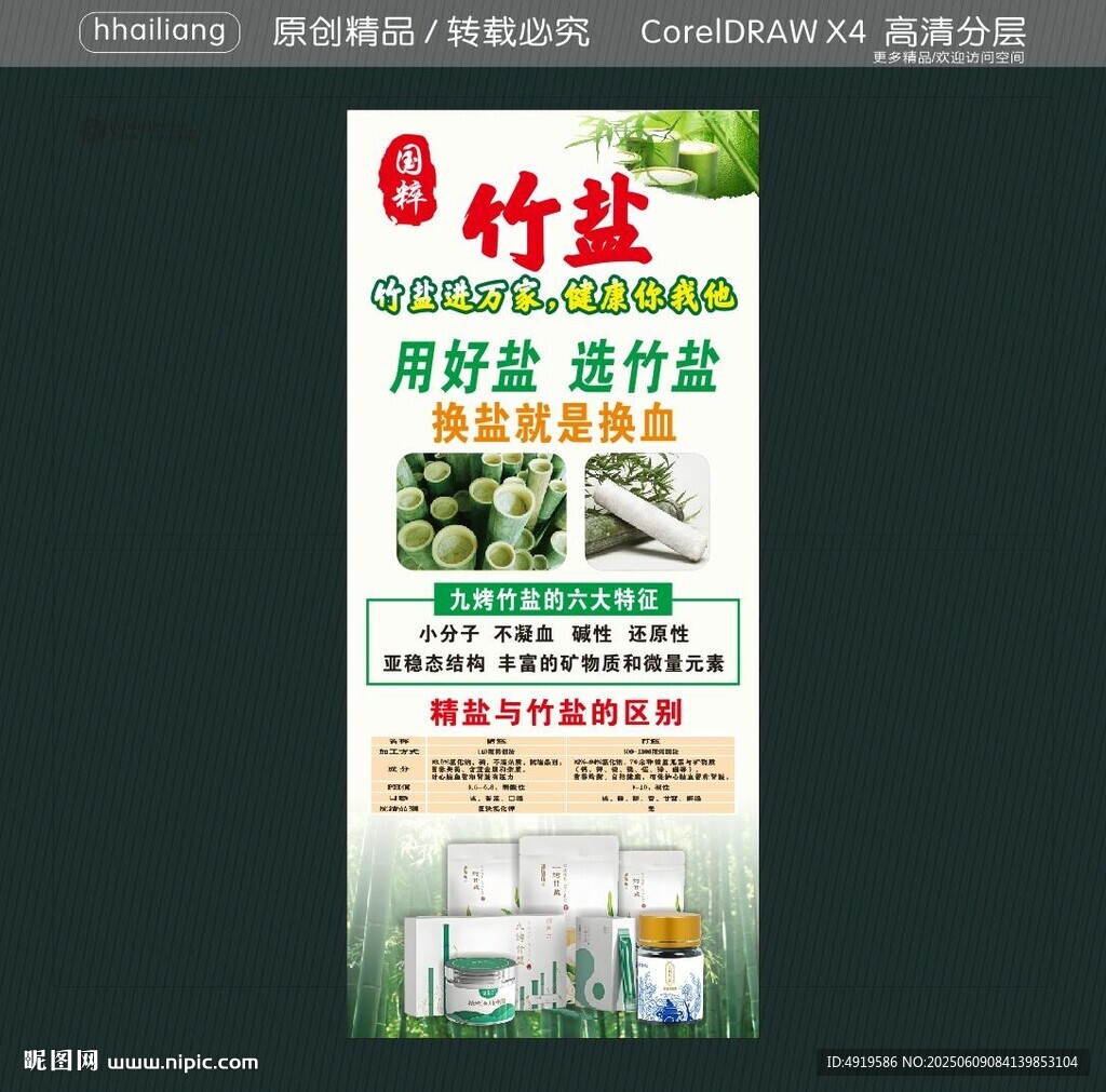竹鹽產(chǎn)品宣傳海報(bào)