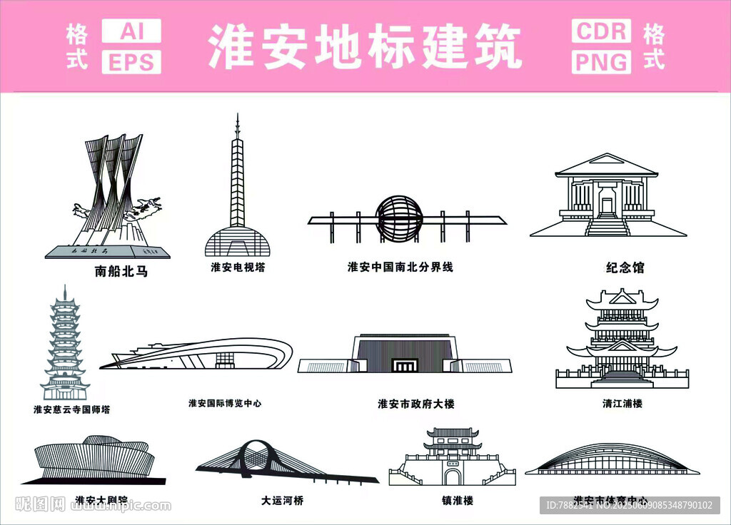 淮安地標建筑圖
