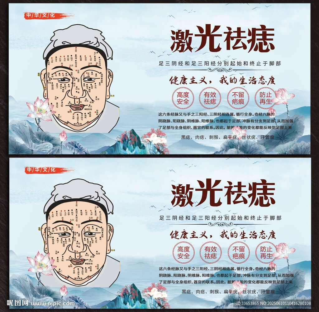 祛痣展板