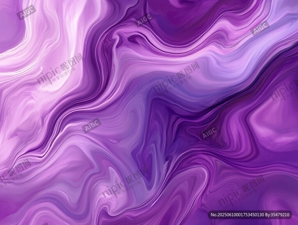 夢幻紫調流體抽象藝術背景
