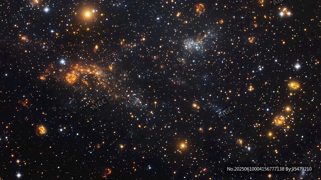 璀璨星空下的宇宙奇觀