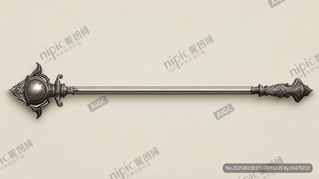 魔法權(quán)杖 精致金屬工藝造型