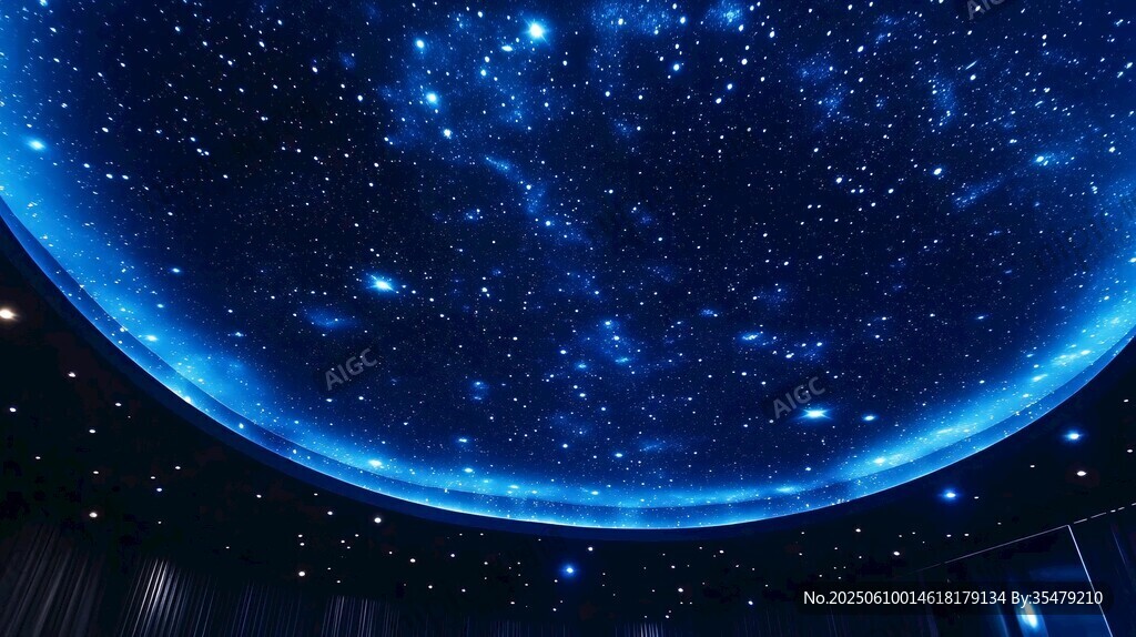 夢(mèng)幻藍(lán)色星空穹頂景觀