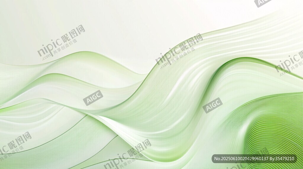 淡綠波浪紋理背景圖