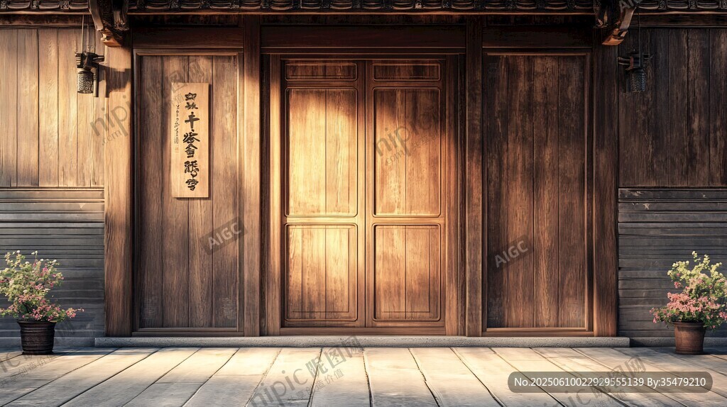 古樸中式木門 盡顯典雅韻味