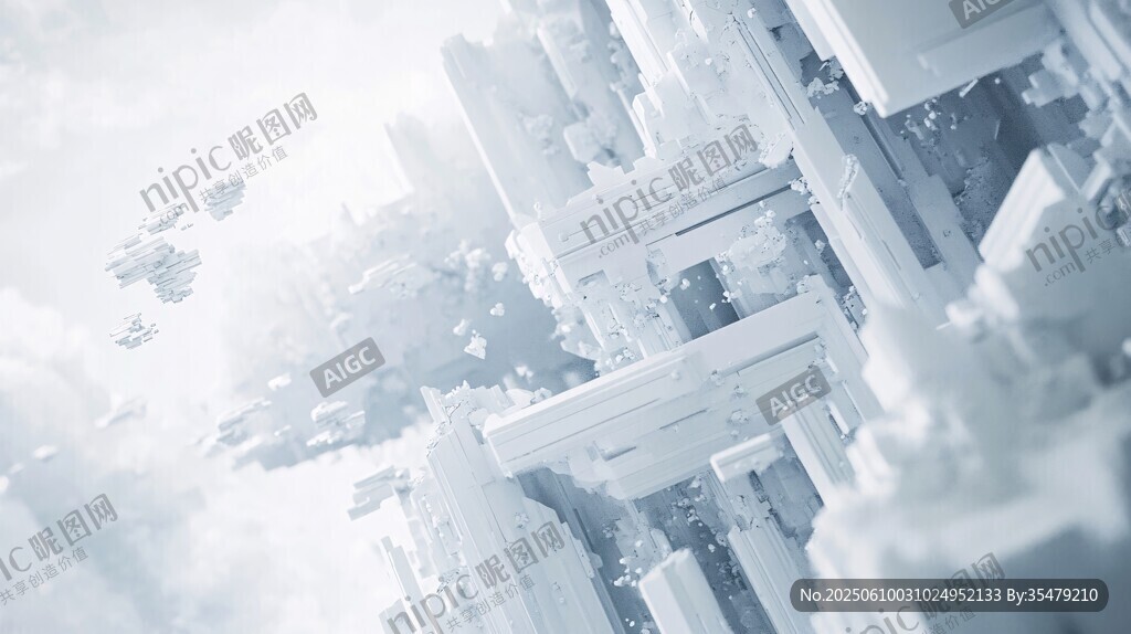 未來科幻風(fēng)懸浮城市景觀