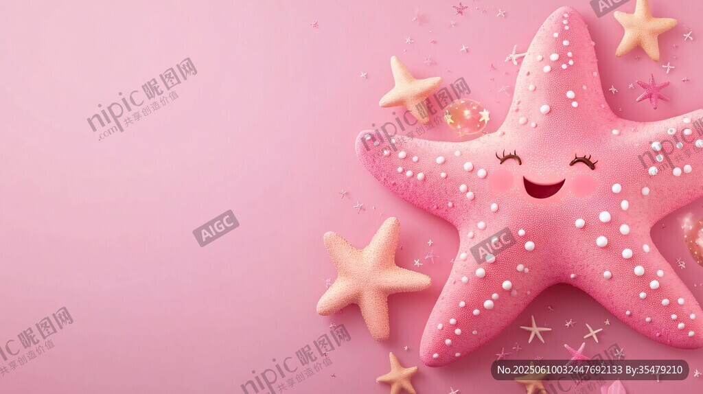 粉色海星的夢幻海洋世界