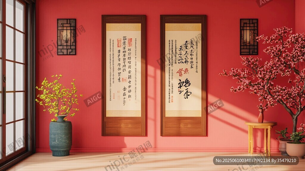 中式雅致書房裝飾景致