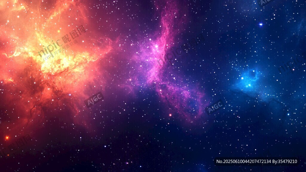 夢幻絢爛的宇宙星云景象