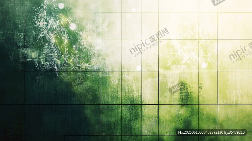 夢(mèng)幻綠調(diào)方格背景圖