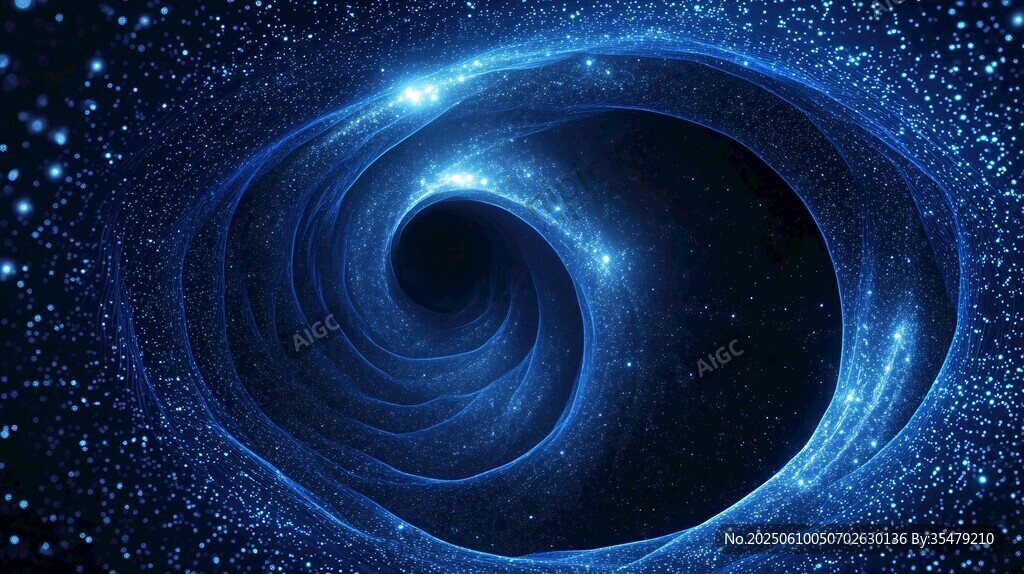 深邃宇宙漩渦奇幻景象