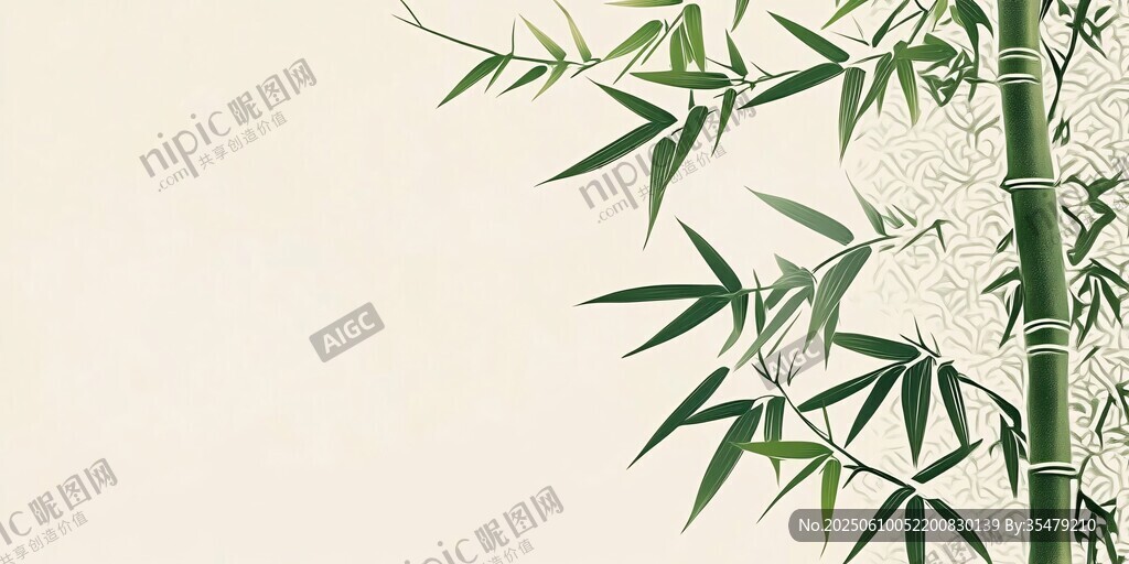 中式優(yōu)雅竹子背景圖