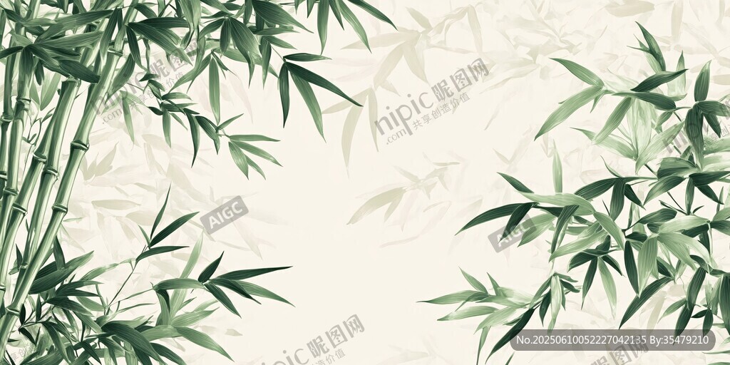 水墨風(fēng)竹林背景圖