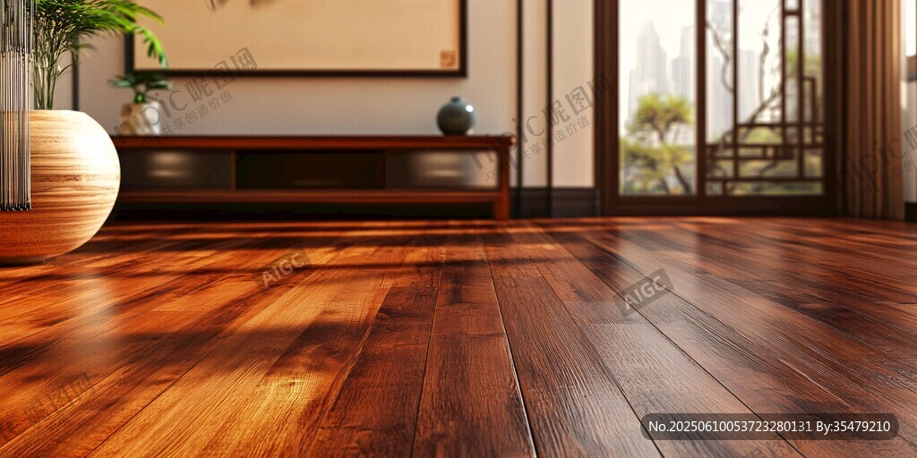 溫馨木質(zhì)客廳地板室內(nèi)景