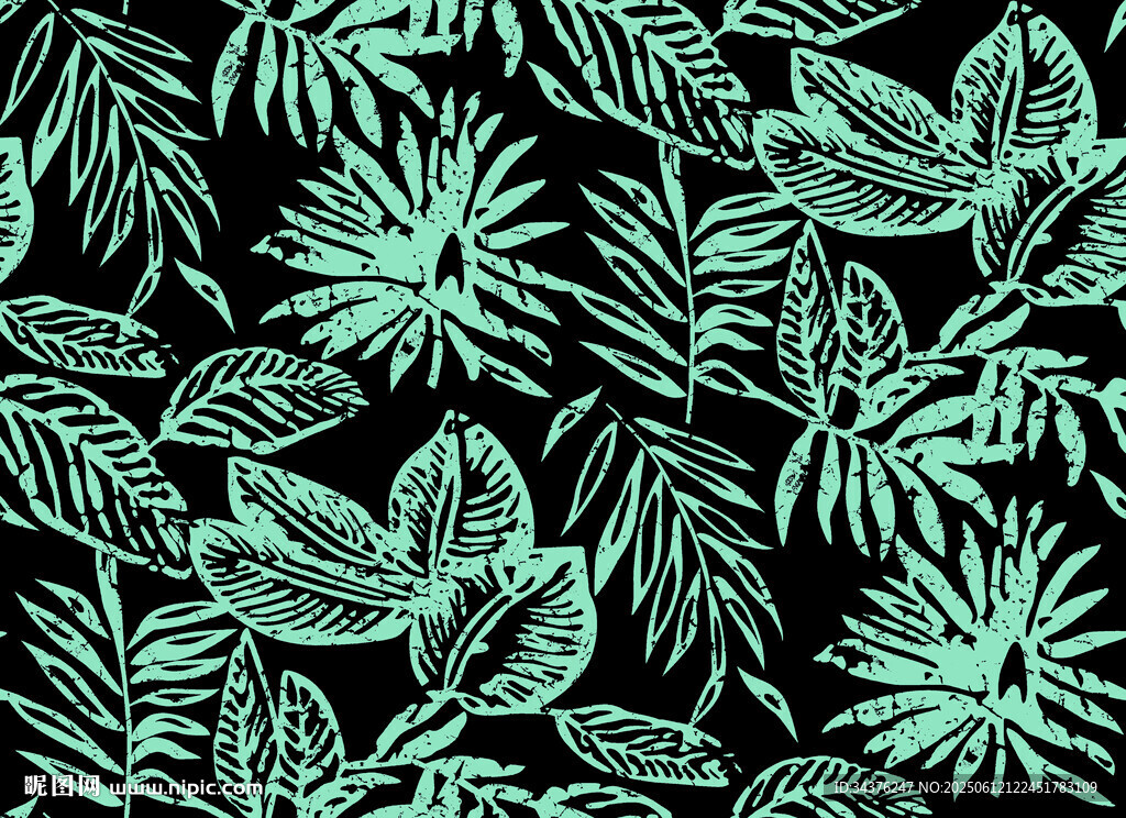 熱帶植物圖案