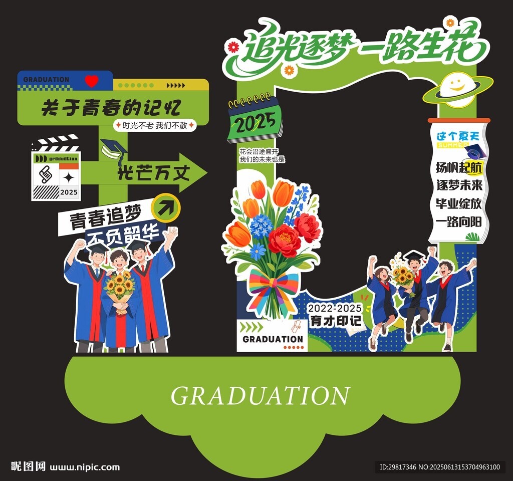 畢業拍照墻