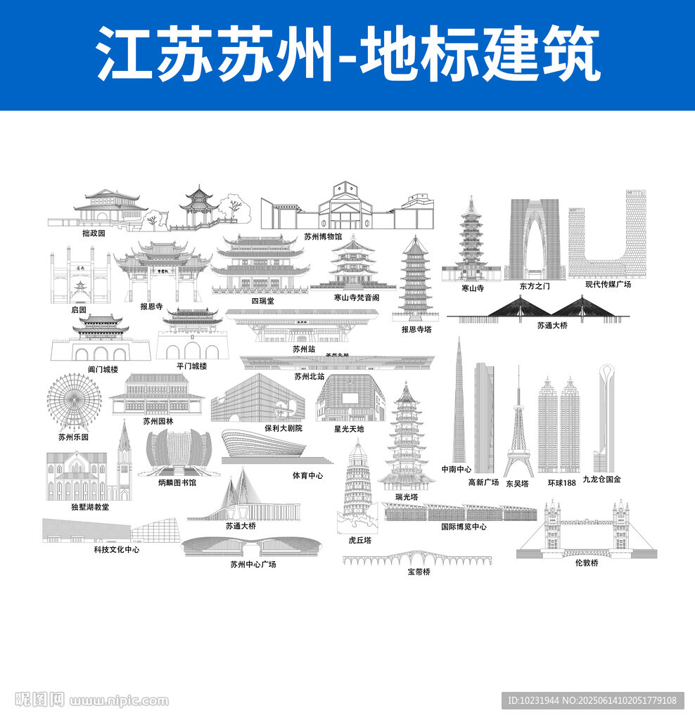 江蘇蘇州地標建筑