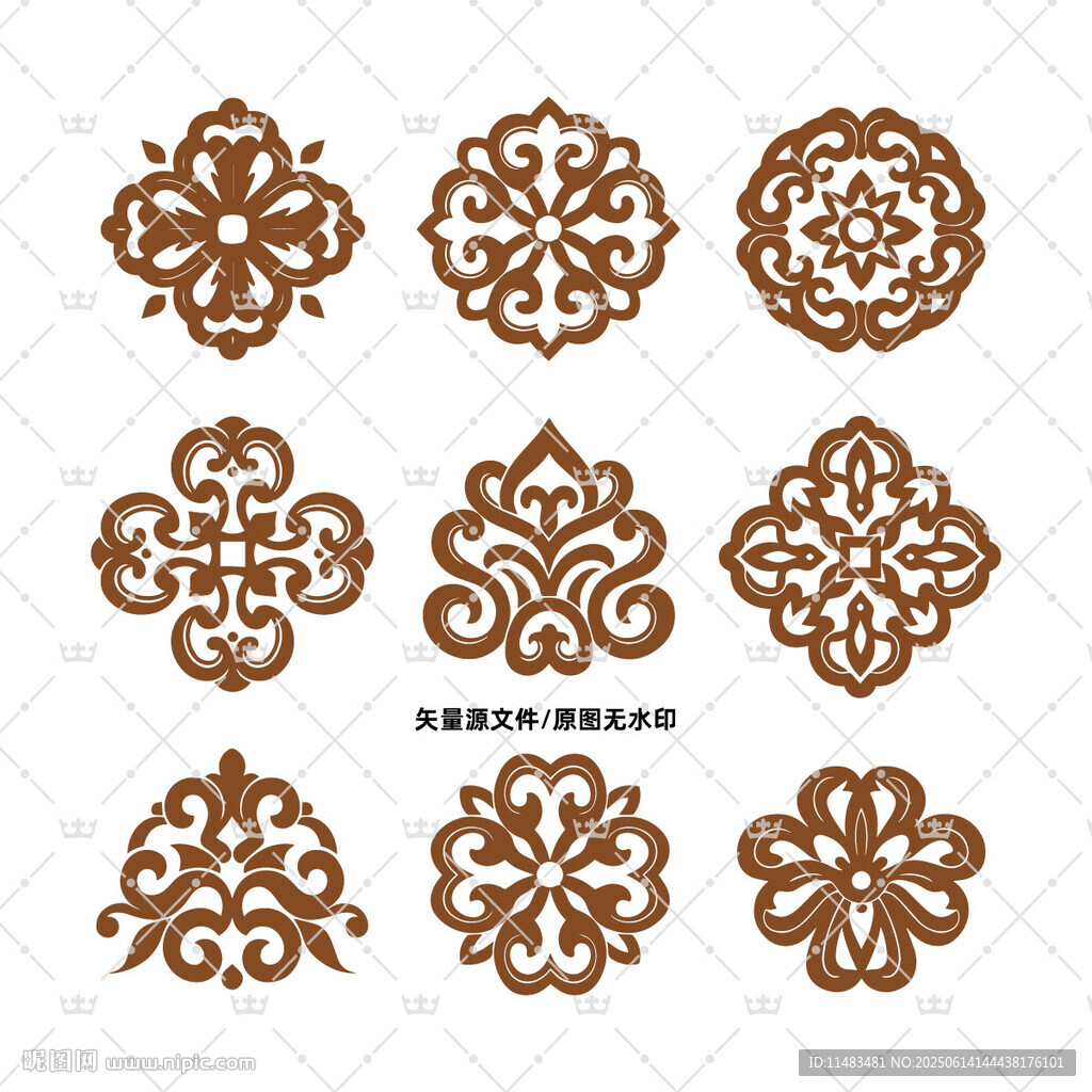 裝飾花紋圖標花邊歐式花紋