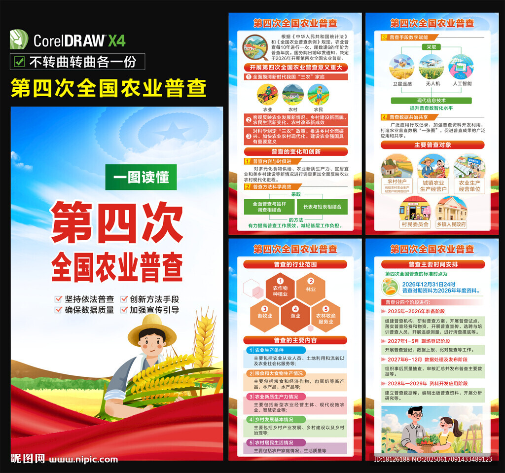 第四次全國農業普查宣傳海報