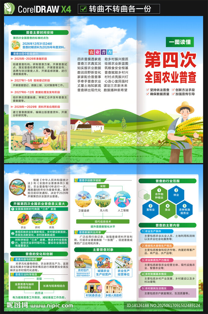 第四次全國農業普查三折頁