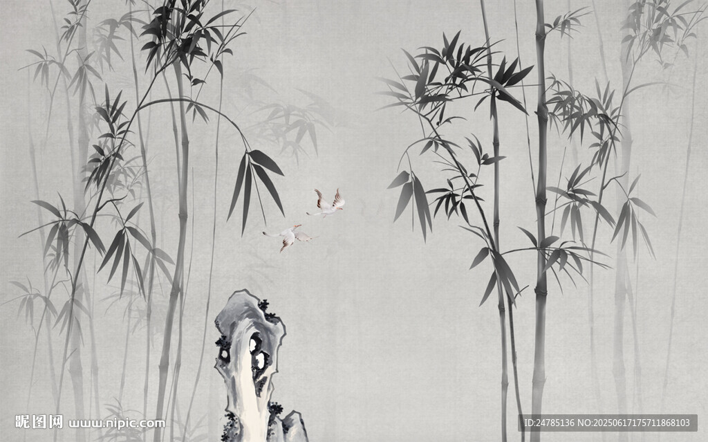 水墨竹子