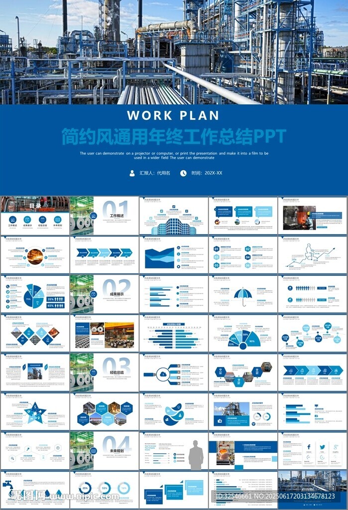 鋼鐵行業年終總結新年計劃ppt