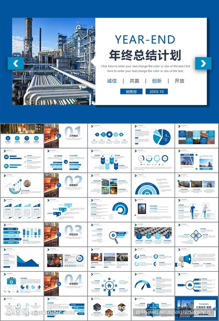 鋼鐵行業年終總結新年計劃ppt