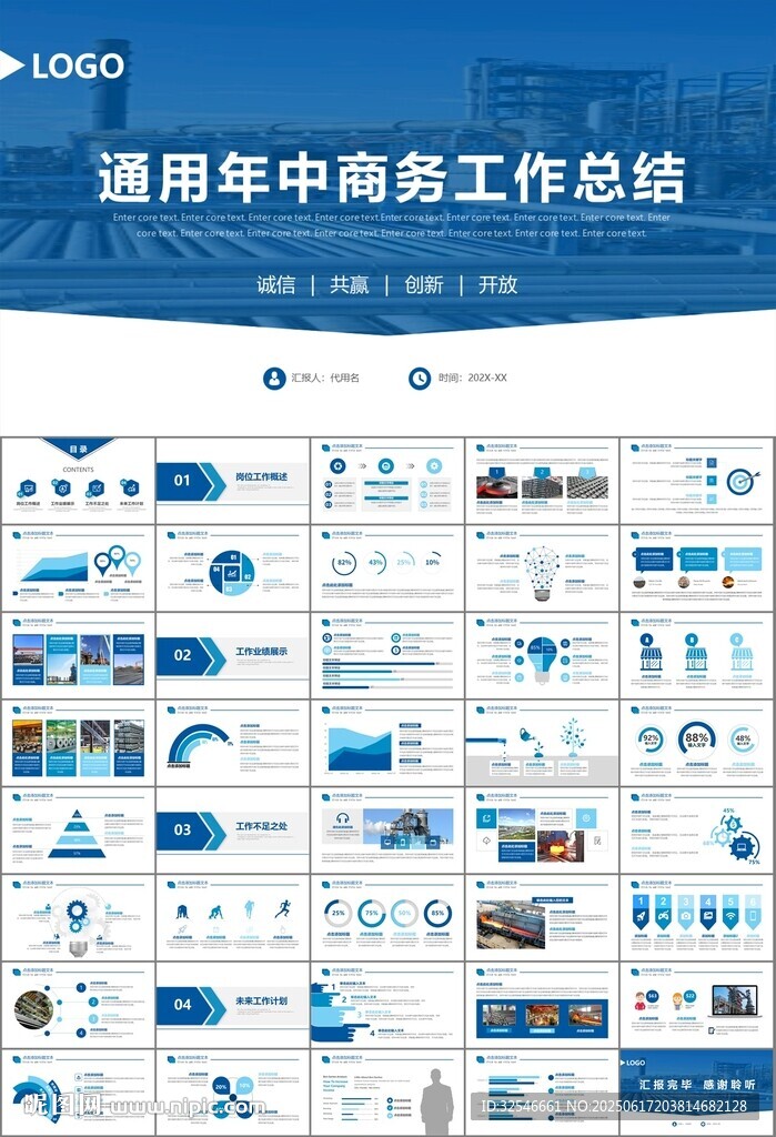 鋼鐵行業年終總結新年計劃ppt