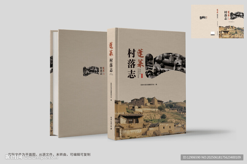 鎮(zhèn)志村志封面設(shè)計  