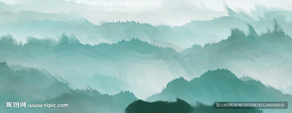水墨山水意境圖