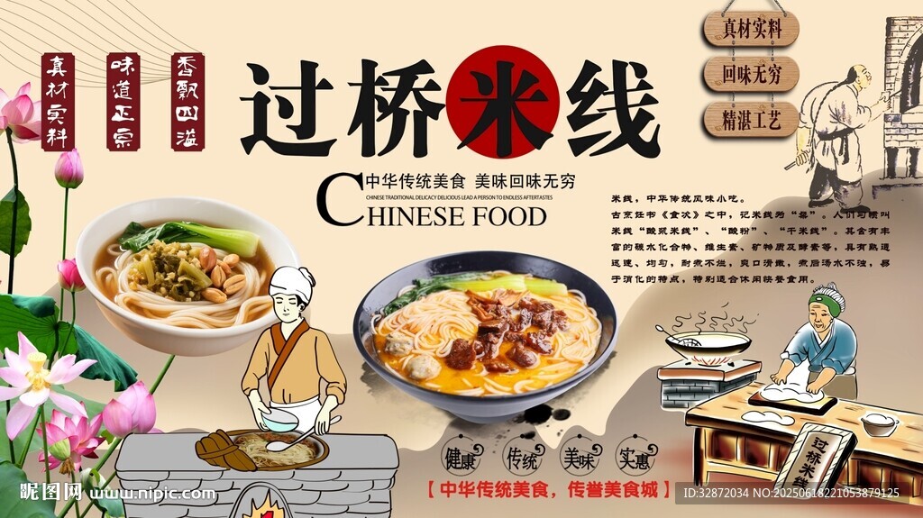 過橋米線背景墻