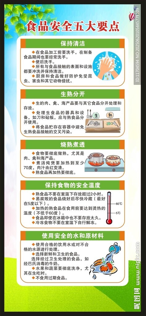 全國食品安全宣傳周展架