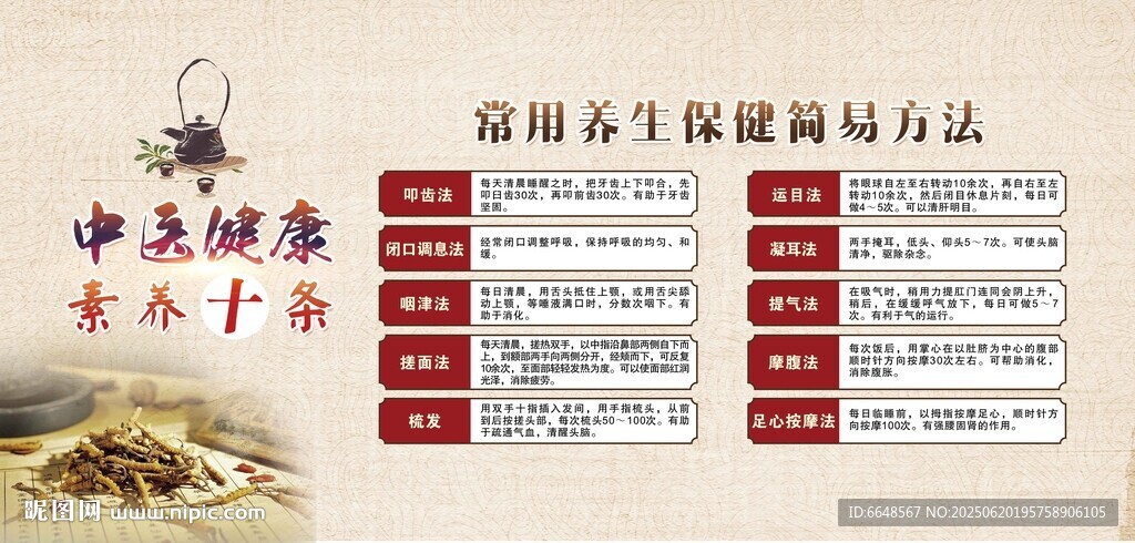 中醫(yī)養(yǎng)生展板